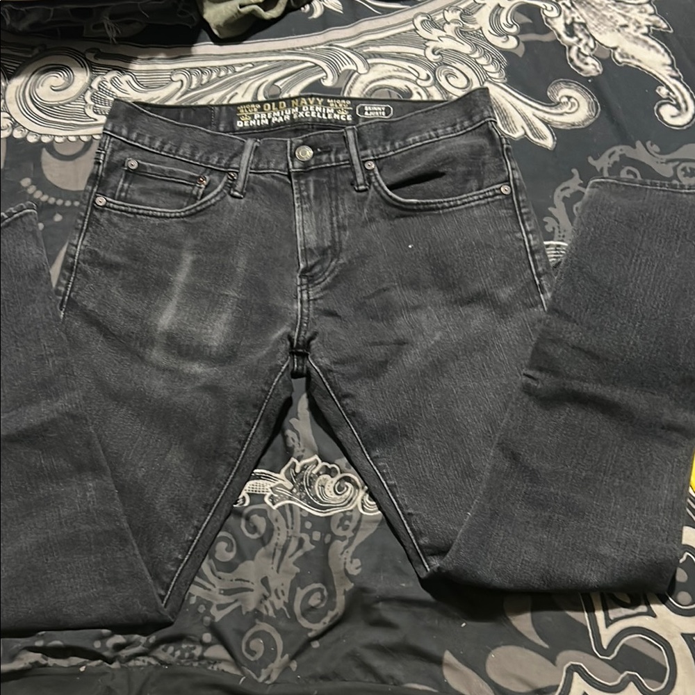 Old Navy Black Slim Jeans Classic Style